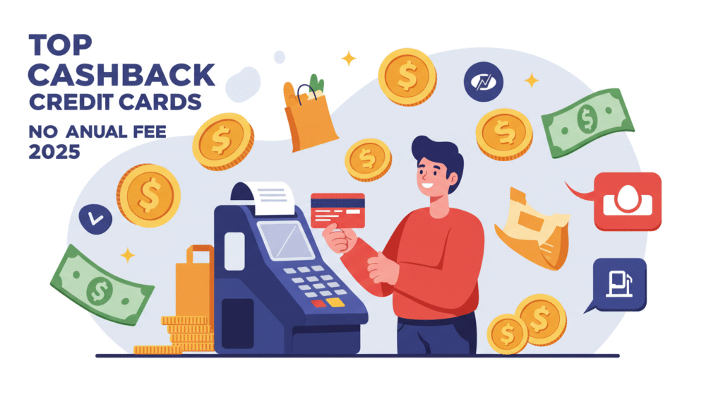 Top cashback credit cards with no annual fee in 2025 for USA users